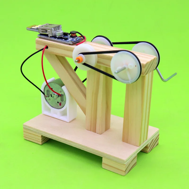 DIY генератор Динамо модель деревянные изобретения игрушки для научного