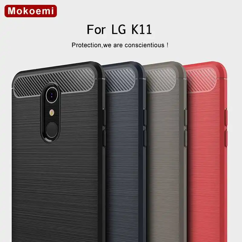 Модный противоударный мягкий силиконовый чехол Mokoemi 5," для LG K11, чехол для LG K11, чехол для телефона