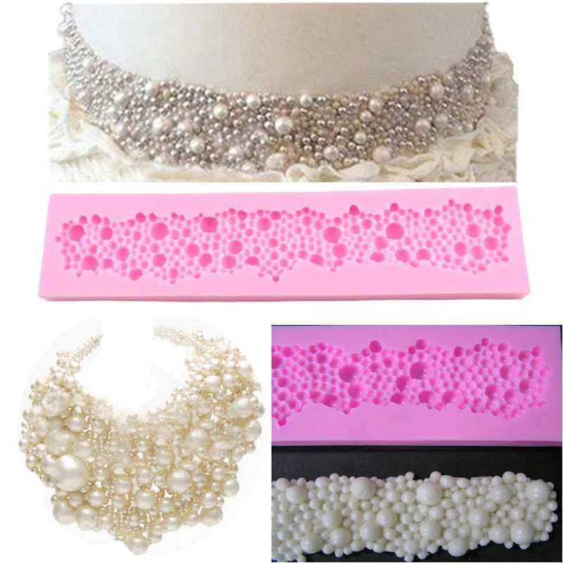 

Hot Pearls Fondant Cake Mould New Design 3D Round Silicone Bubbles Cake Mold Decor Chocolate Baking Molds 1pc