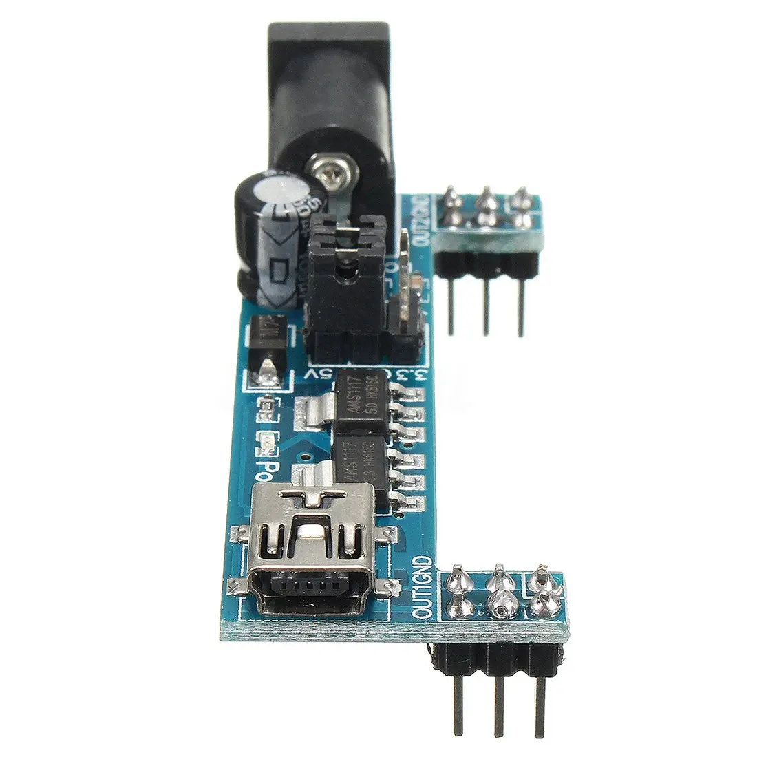 2x мини usb модуль питания MB102 макетная плата 3 V 5V Для Arduino Solderless|Адаптеры AC/DC| |