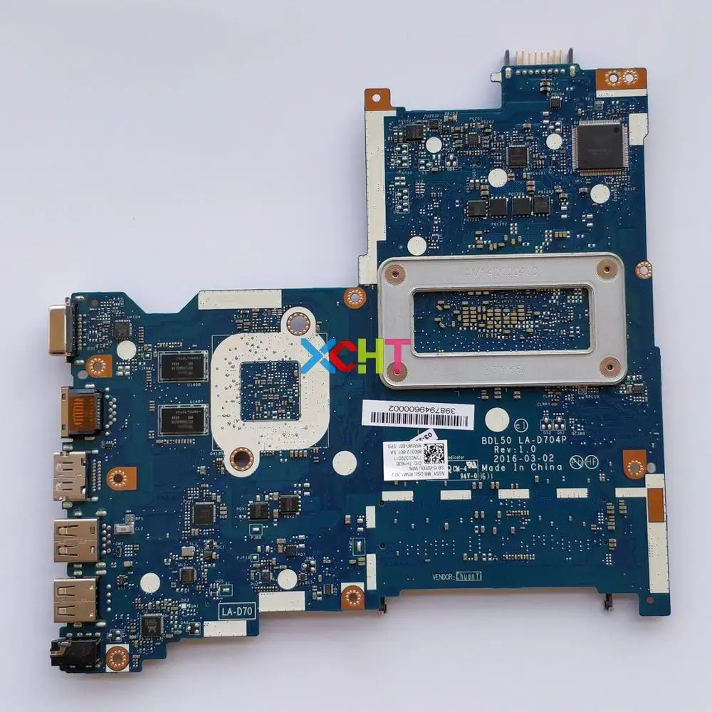 Материнская плата для ноутбука HP 250 G5 с процессором i5-6200, графическим процессором R5M1-30/2GB и кодами 858580-601 и 858580-001 BDL50 LA-D704P.