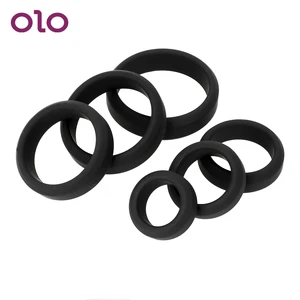 Мужской мастурбатор OLO, силиконовое кольцо на пенис с задержкой эякуляции, кольцо для пениса, секс-игрушки для мужчин, секс-изделие для взрослых