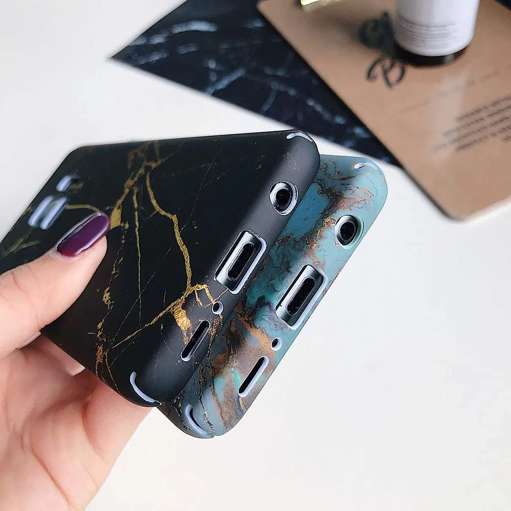 Чехол KISSSCASE с мраморным узором для Samsung Galaxy S10 S9 S8 Plus жесткие чехлы Note 9 8 S7 Edge на