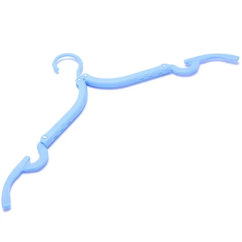 5pcs Portable Travel Outdoor Camping Folding Plastic Clothes Coat Hangers Racks (Random Color) | Дом и сад