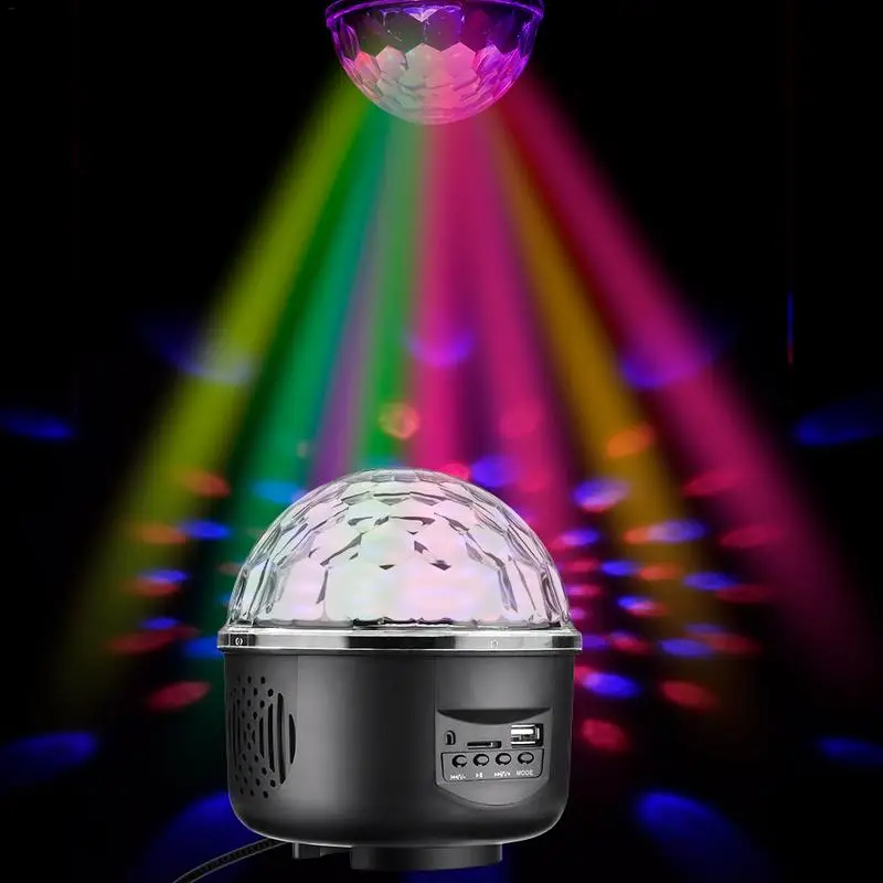 3 режима музыка в формате MP3 разноцветный мини RGB Хрустальный сценический свет с