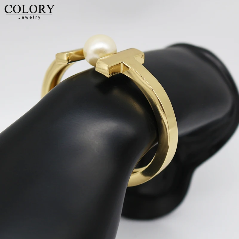 Fashion Jewelry Model Handmade Copper Alloy Women Pearl Bracelet bangle | Украшения и аксессуары