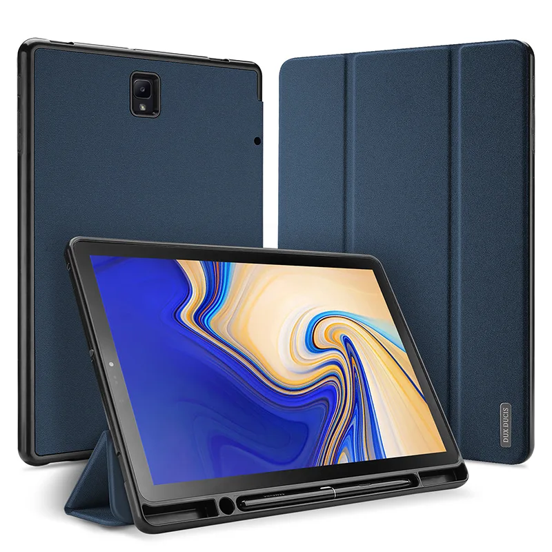 Чехол для TAB S4 10 5 Tablet крышка прикрепляющийся к три складной кожаный чехол Smart sleep