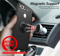 huawei honor 7x bnd l21 l22 l24 case honor7x cover silicone case for huawei honor 7x soft tpu with magnetic car holder ring