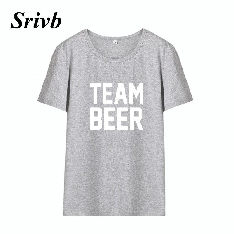 Фото Женская футболка в стиле хип-хоп Srivb Team Beer свободная из хлопка Харадзюку лето 2018 Женская футболка в стиле хип-хоп Srivb Team Beer свободная из хлопка Харадзюку лето 2018