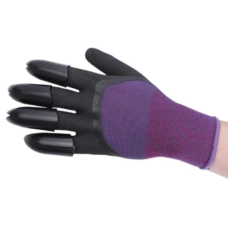 1 пара садовые перчатки для копания с 4 острыми кончиками пальцев на правой руке +