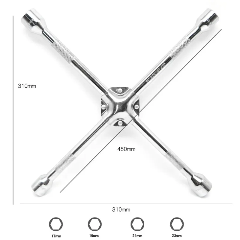 

Extended car tire cross wrench change Labor-saving Sleeve tool allen key spanner all in one socket adjustable set pipe