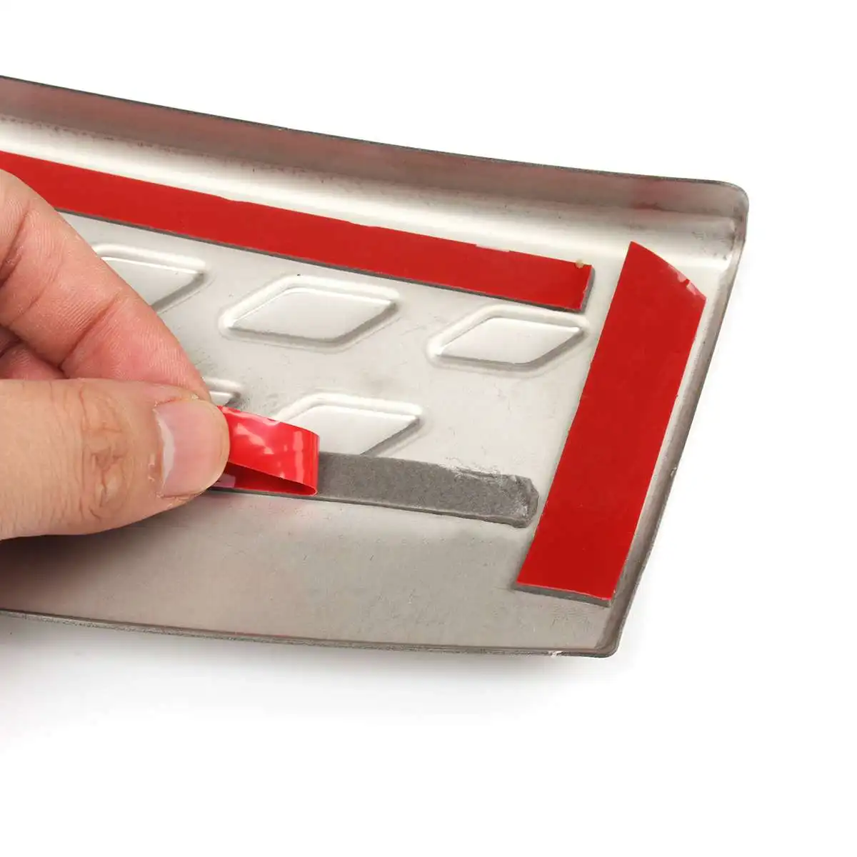 

Rear Trunk Pad for Fender Stainless Steel Car Accessories For Toyota C-HR CHR 2016 2017 2018 Rear Bumper Foot Plate