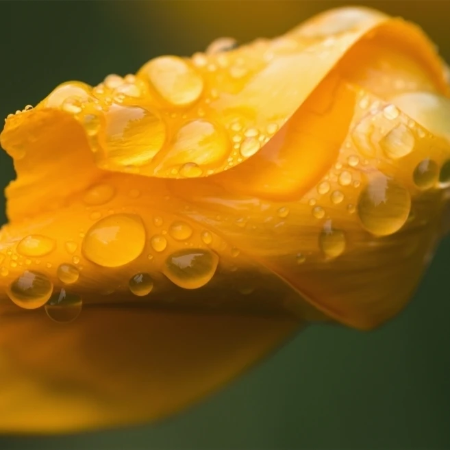 Raindrops gather on a California Poppy (Eschscholzia californica) Astoria Oregon United States of America (19 x 12) | Дом и сад