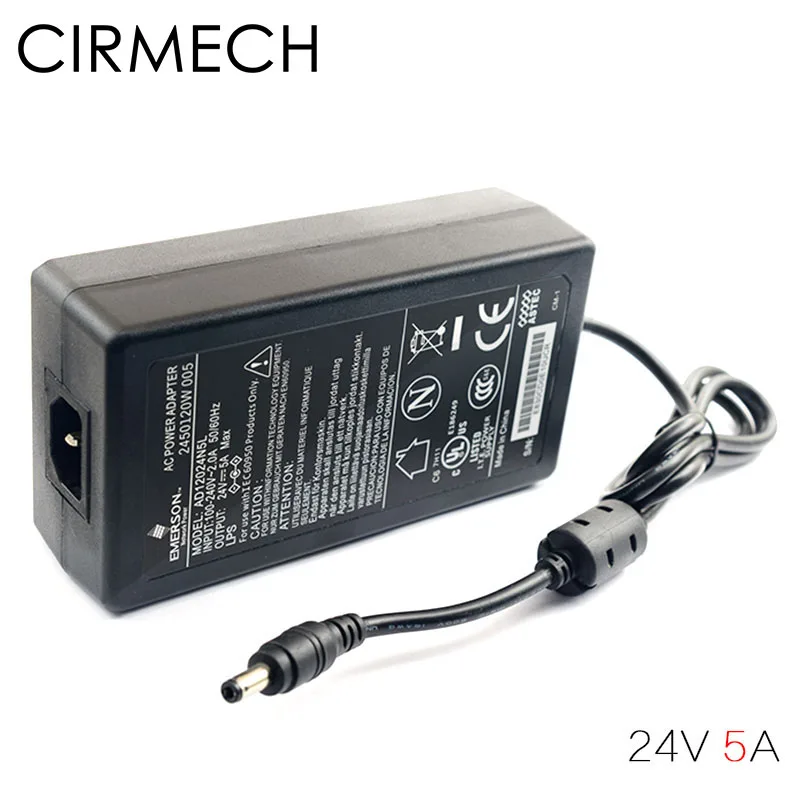 Адаптер питания CIRMECH AC 100 240 В преобразователь постоянного тока 24 5 А блок для