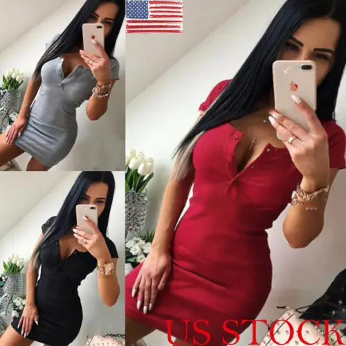 Женское платье карандаш с коротким рукавом и V образным вырезом|Женские платья| |