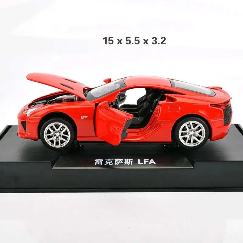 Розовый Lexus 1:32 из сплава для салонов девочек со светом и звуком с обратной стороны