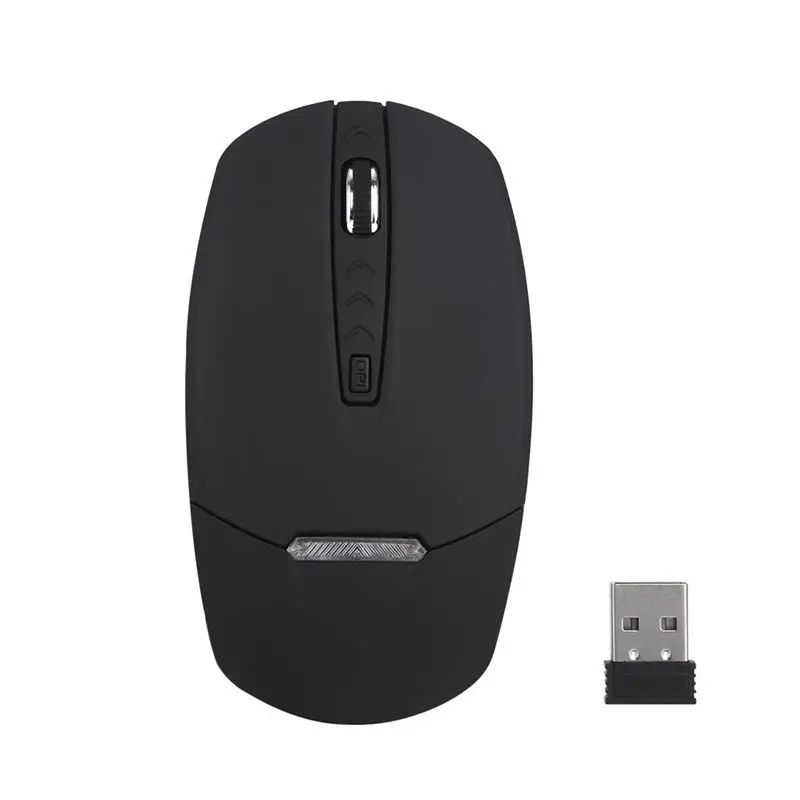 2 4G беспроводная мышь с usb приемником 3 кнопки цветная светодиодная модная