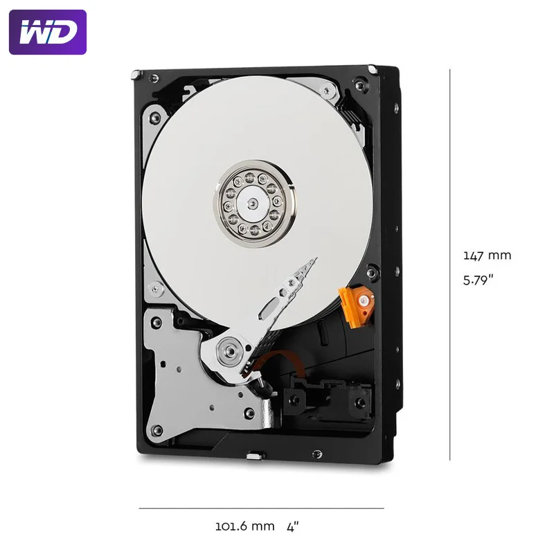WD фиолетовый наблюдения 2 ТБ жесткого диска SATA III 64M 3 5 &quotHDD HD Жесткий диск для