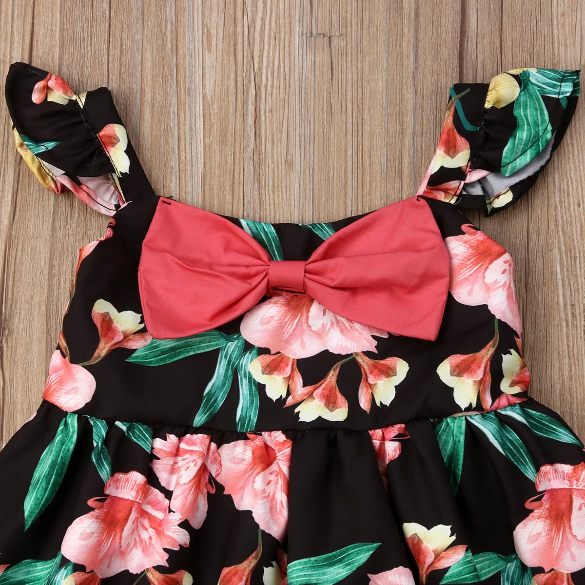 2 шт. летние шорты с бантом и цветочным принтом|Комплекты одежды| |