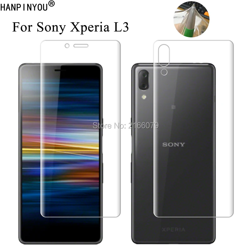 Для sony Xperia L3 5 7 &quotМягкий ТПУ Передняя Задняя полноразмерная Защитная пленка для