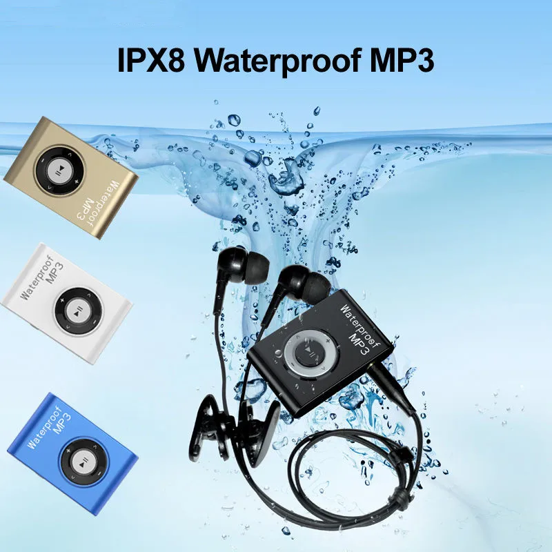 2019 4 ГБ 8 Водонепроницаемый IPX8 спортивный MP3 плеер Lavalier FM радио Плавание Серфинг