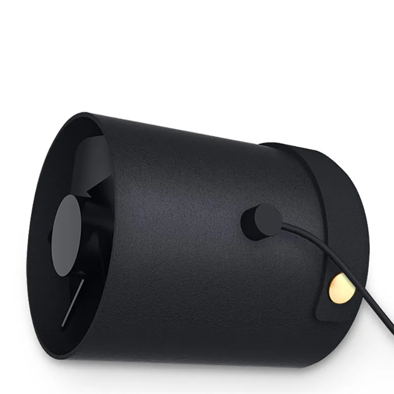 VH White/Black Mini Creative Bucket Design Dual Motors Electronic Portable USB Charging 3 Adjustable Fan | Бытовая техника
