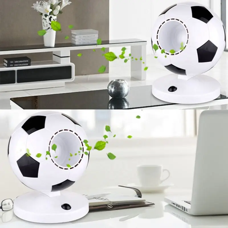 Fan New World Cup Football Portable mini USB cooling fan Mini Durable No Leaf Air Conditioner Cooling Cool home Office DeskTOP | Бытовая
