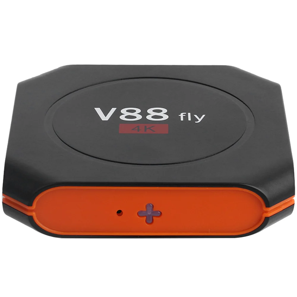Смарт ТВ бокс V88 Fly Android 8 1 4 Гб ОЗУ 32 ПЗУ RK3328 BT4.0 телеприставка 2 4G WiFi 4K