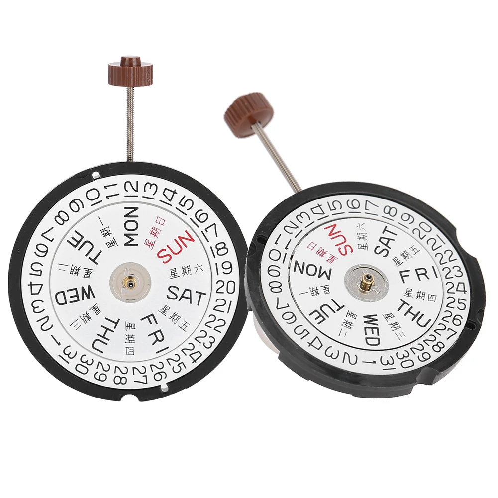 Профессиональный кварцевый механизм двойной календарь безопасные Прочные часы