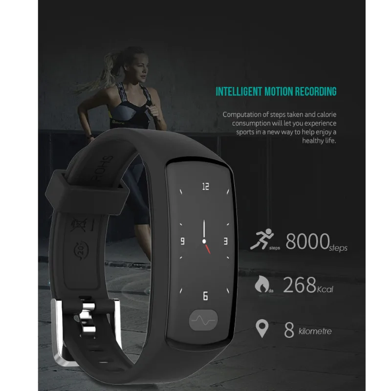 Smart health Band монитор сна мульти-спортивный режим калории умный Браслет ECG/PPG