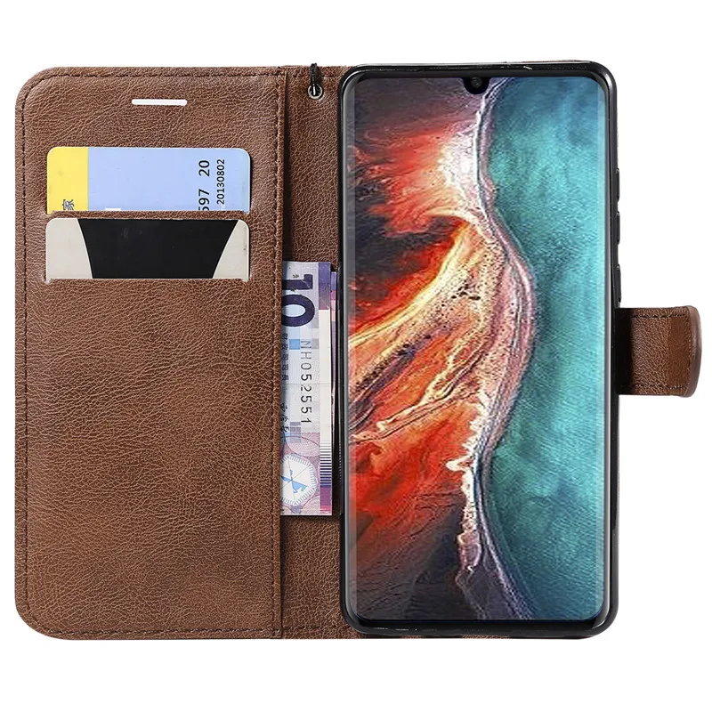 Для huawei P30 чехол из искусственной кожи магнитных флип бумажник телефон Обложка