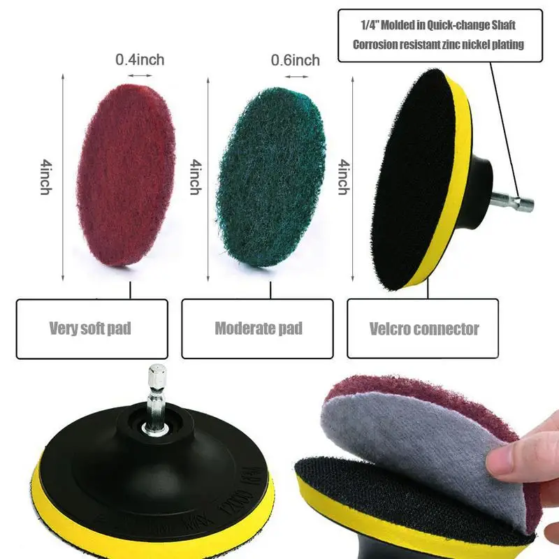 

Car Electric Drill Brush Electric Cleaning Tool Drill Brush Scrub Pads