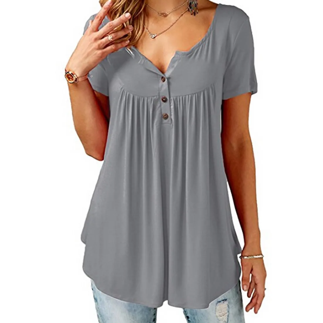 5xl 4xl 3xl для женщин футболка лето 2019 нерегулярные повседневное короткий рукав