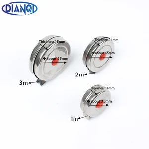 Новое поступление, 1 м, 2 м, 3 м, миниатюрная выдвижная лента для дома, фабрики, офиса, нержавеющая сталь, деревообрабатывающая рулетка