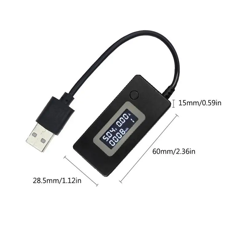 USB тестер измеритель напряжения и силы тока монитор обнаруживает устройство для