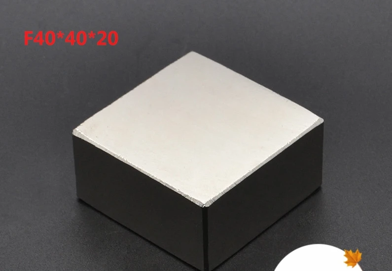 Блок 40x40x20 мм сверхмощный N52 высококачественные редкоземельные магниты