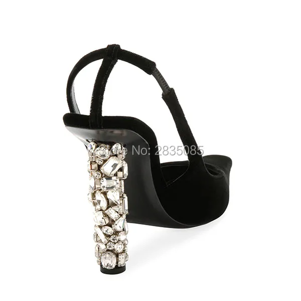 Qianruiti/черные туфли-лодочки с ремешком на пятке Zapatos Tacon женские босоножки летние