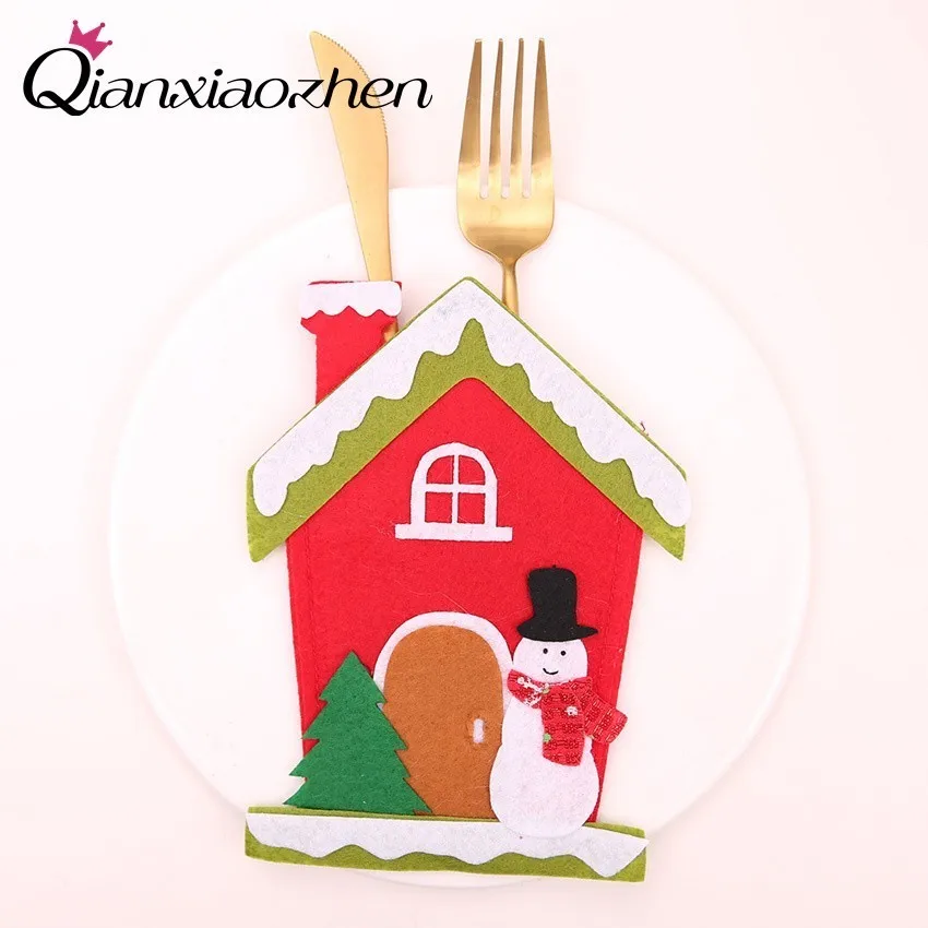 Qianxiaozhen 1 шт. нетканый Чехол для ножа вилки ложки столовых приборов сумка