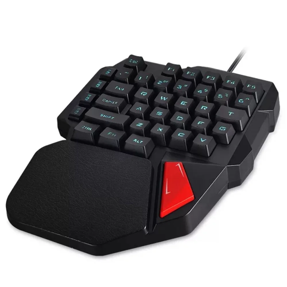 K108 игровая клавиатура геймпад джойстик одна рука USB Проводная Механическая с RGB
