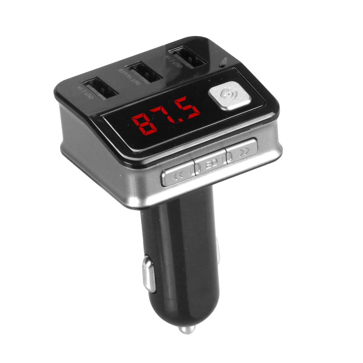 3 USB 2.0 FM Transmitter Car Charger Hand-free Calling A2DP MP3 Player 5.2A 5V LED Display Battery Voltage Monitor | Автомобили и