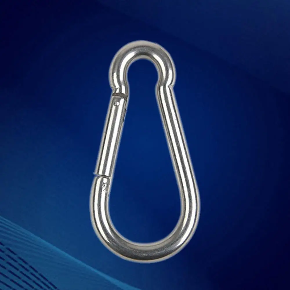 

5PCS/ lot Climbing Accessories Multifunctional Stainless Steel Spring Snap Carabiner Quick Link Lock Ring Hook