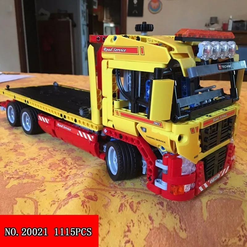 Совместимые подлинные Technic 8190 20021 1143 шт бортовой прицеп строительные блоки