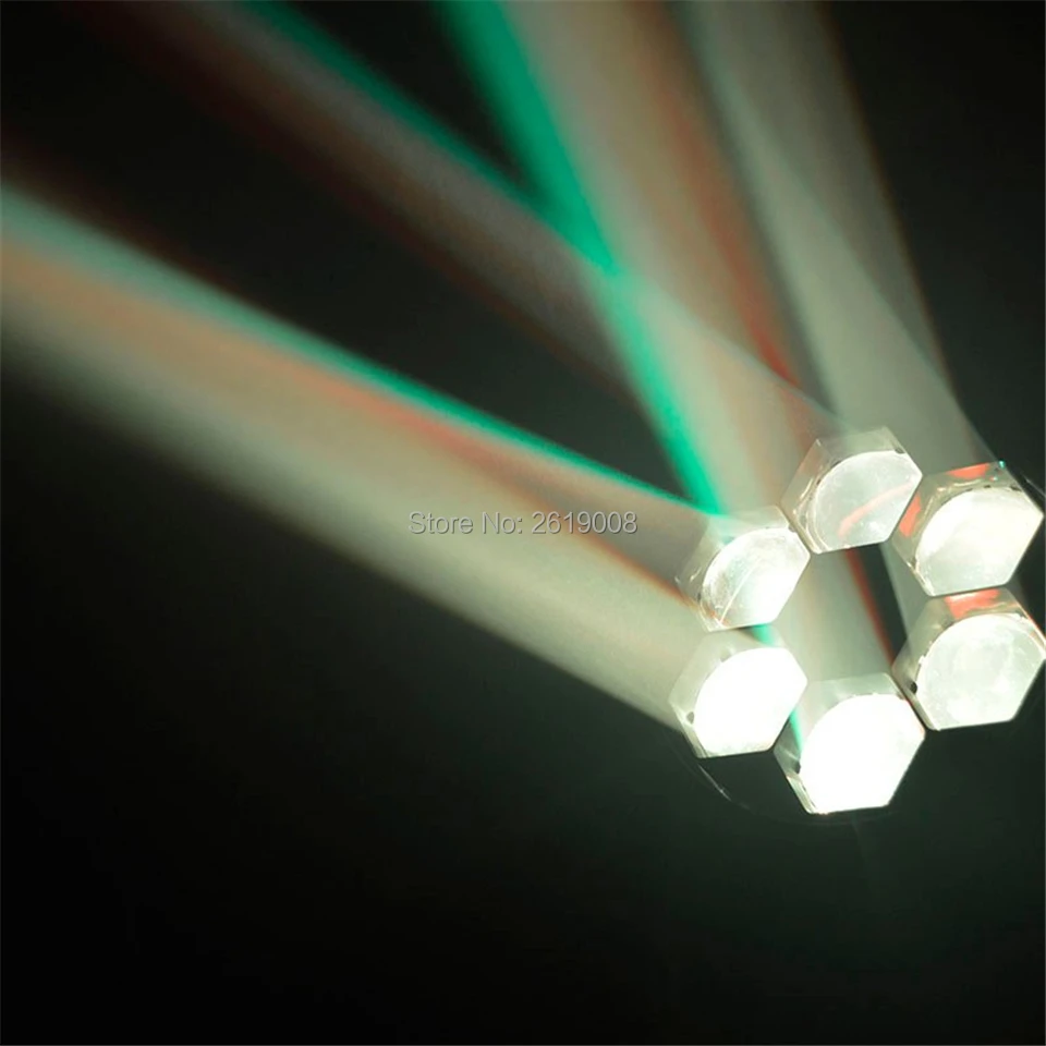 저렴한 8 개/몫 10W 미니 빔 빛 6x10W LED 꿀벌 눈 이동 헤드 라이트 블랙 웨딩 크리스마스 생일 DJ 디스코 KTV 바 이벤트 파