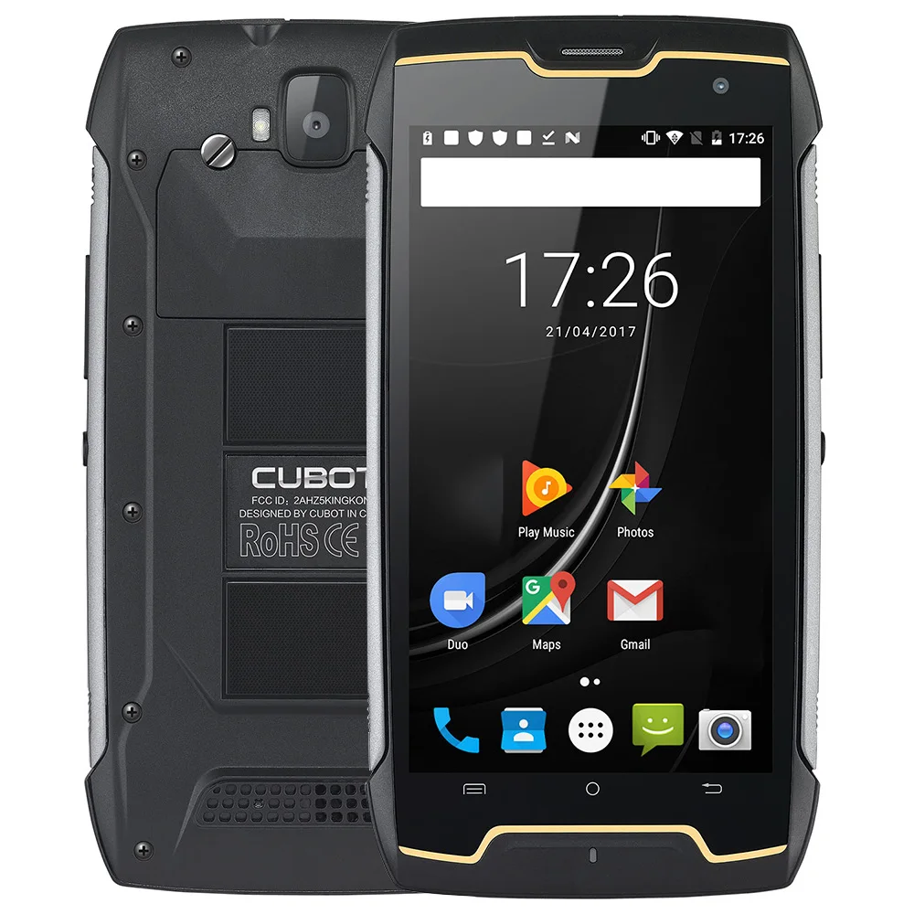 CUBOT King Kong смартфон 3g Android 7 0 5 дюймов MTK6580 4 ядра 1. Гц IP68 Водонепроницаемый 4400 мАч