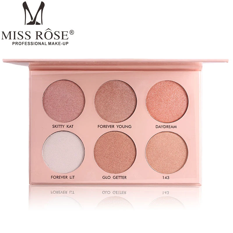 MISS ROSE 1 шт. контур для лица осветляет хайлайтер пудра блеск тени век палитра