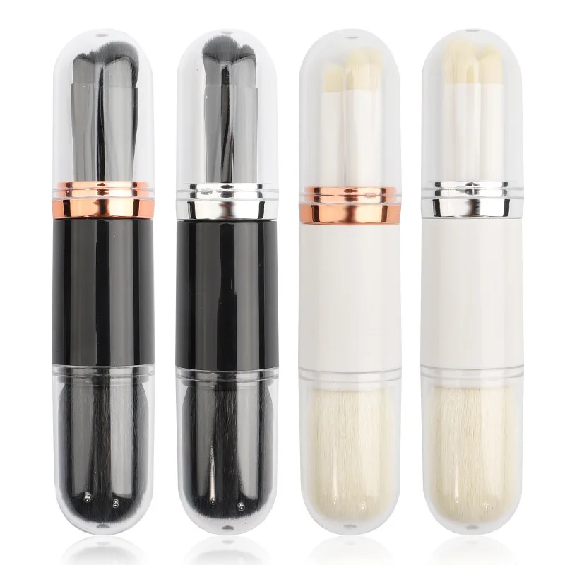 Новинка 4 в 1 кисти для макияжа двойная головка с крышкой многофункциональная