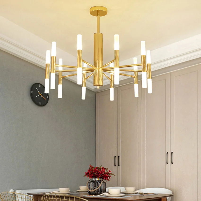 Скандинавские G4 золотые люстры современные роскошные гостиничные холлы