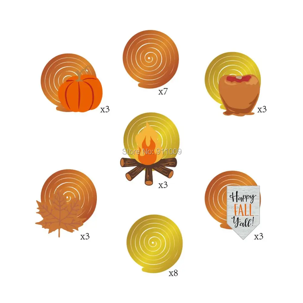 Благодарения Тема украшения вечерние свадебные сувениры ПВХ спираль с тыквой в