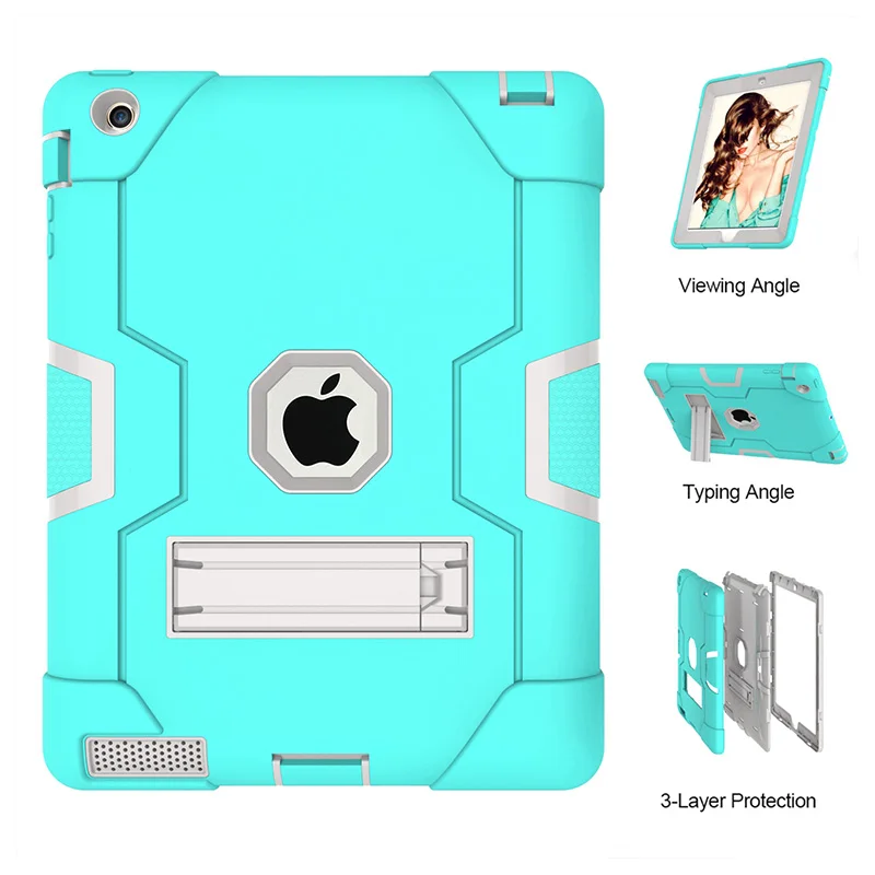 Новый защитный чехол для Apple iPad 2/3/4 дети Безопасный Heavy Duty силиконовый Жесткий