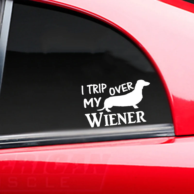 Смешная Виниловая наклейка с надписью Travel Over My WIener таксой собакой породой милые и